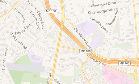map of 322 Hospital Dr Glen Burnie, MD 21061