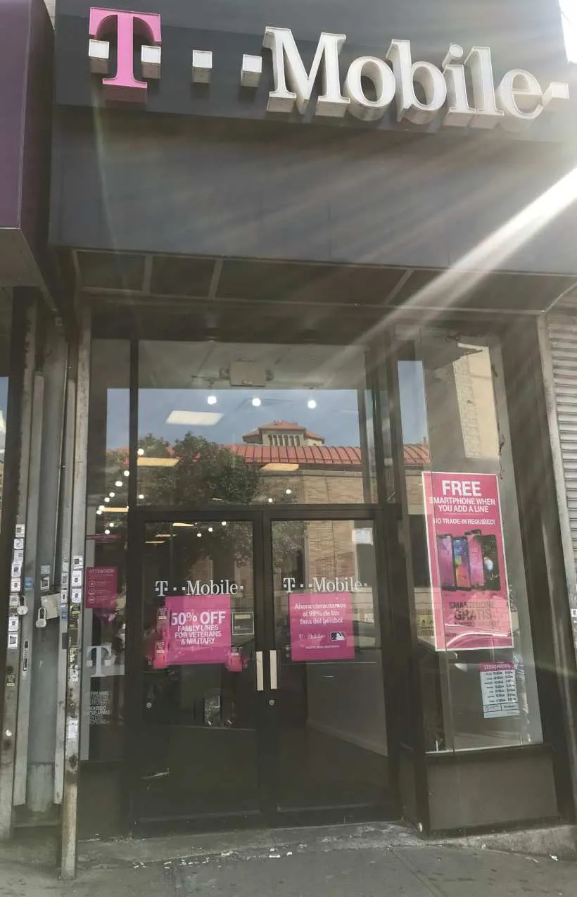  Exterior photo of T-Mobile store at E 167th St & Walton Ave 2, Bronx, NY 