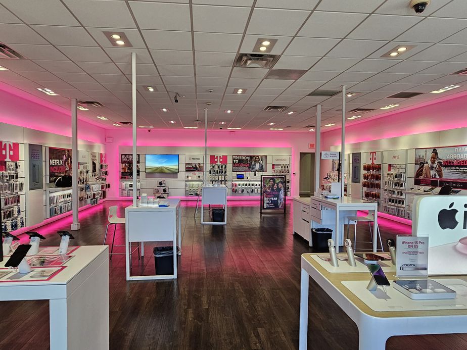 Interior photo of T-Mobile Store at Rainbow & 215, Las Vegas, NV