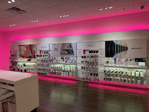 Interior photo of T-Mobile Store at Quaker Bridge Mall, Lawrence Township, NJ