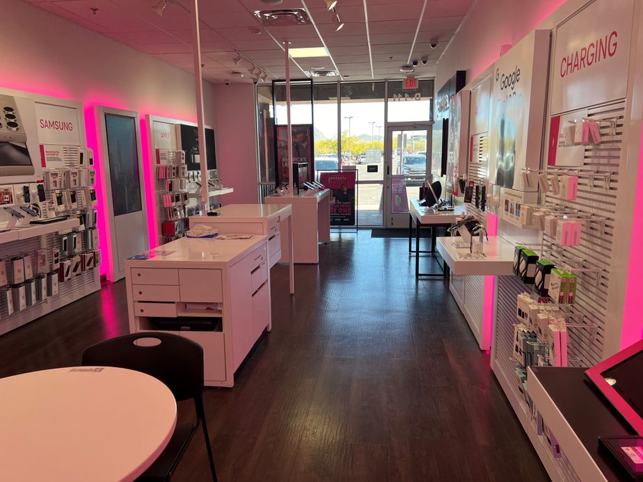 Interior photo of T-Mobile Store at Anthem Marketplace, Anthem, AZ