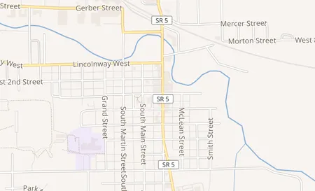 map of 300 S Cavin Street Ligonier, IN 46767