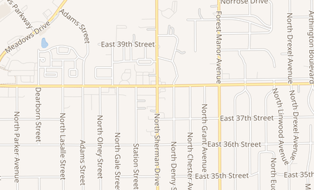map of 3766 North Sherman Dr. Indianapolis, IN 46218