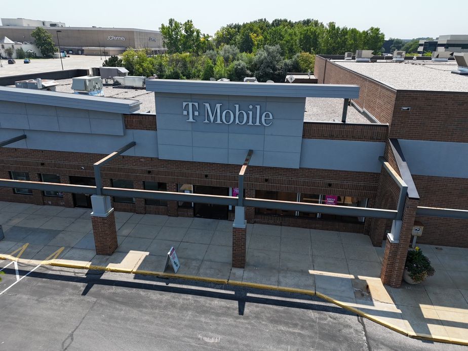 Exterior photo of T-Mobile Store at W Bluemound Rd & Main St, Brookfield, WI