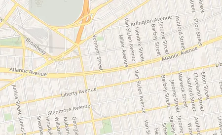 map of 3286 Fulton St Brooklyn, NY 11208