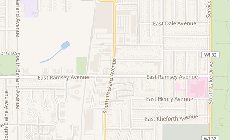 map of 5868 S Packard Ave Cudahy, WI 53110