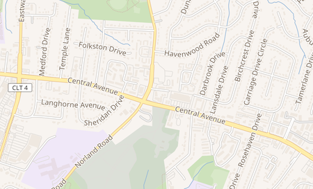 map of 3021 Kilborne Dr. Charlotte, NC 28205