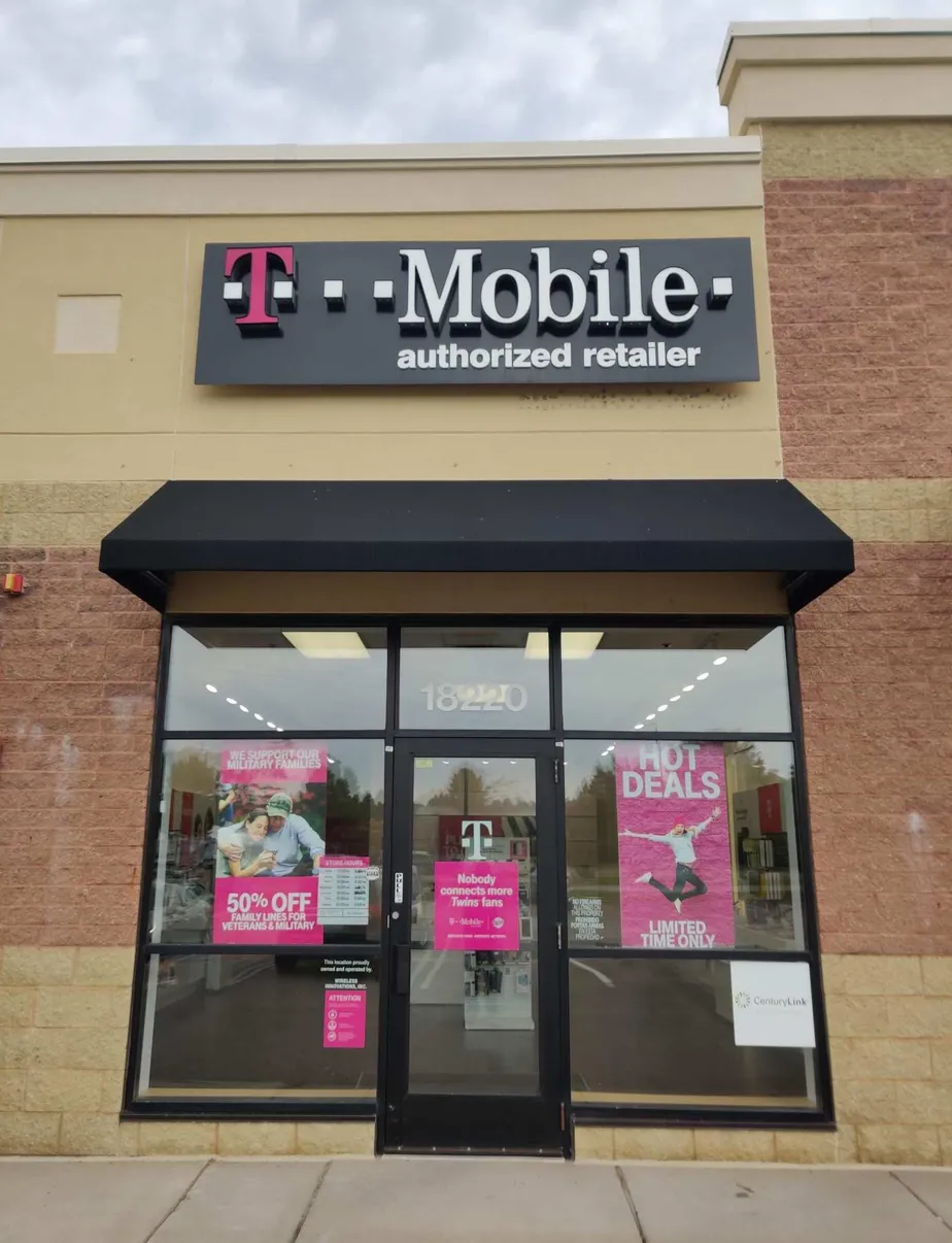 Exterior photo of T-Mobile store at Zane St Nw & 190th Ave Nw, Elk River, MN