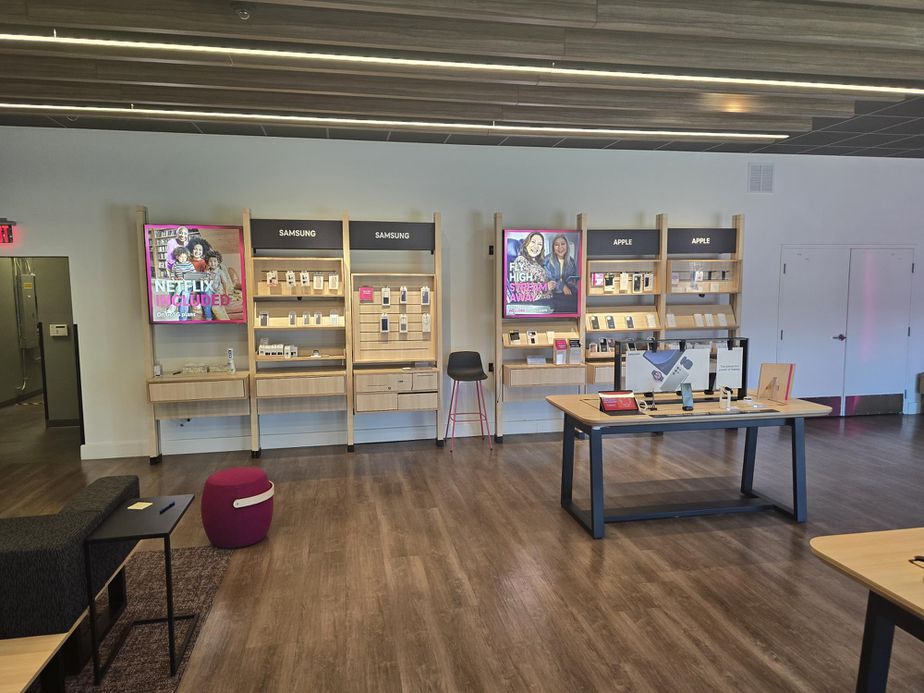 Interior photo of T-Mobile Store at Johnson Dr & Birch St, Mission, KS