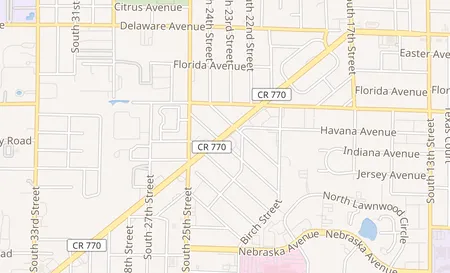 map of 2313 Okeechobee Rd Fort Pierce, FL 34950
