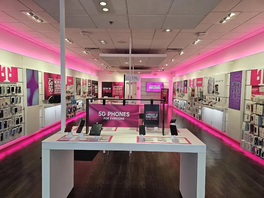 Interior photo of T-Mobile Store at Redstone Shopping Center, Stoneham, MA