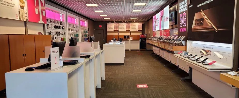 Interior photo of T-Mobile Store at N 8th St & Washington St, West Dundee, IL