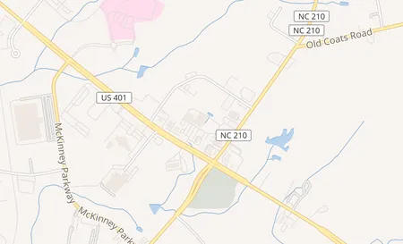 map of 113 W Cornelius Harnett Blvd Lillington, NC 27546
