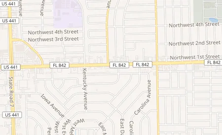map of 3364 W. Broward Blvd Ft Lauderdale, FL 33312