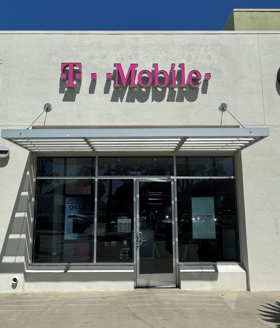 Exterior photo of T-Mobile Store at Clairemont Town Square, San Diego, CA