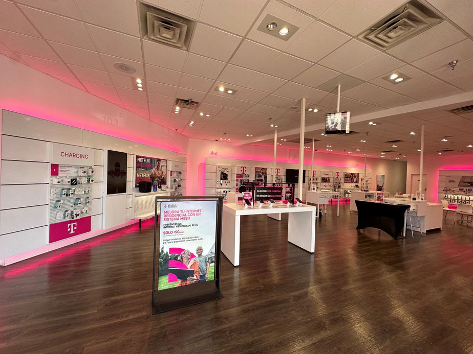 Interior photo of T-Mobile Store at Jefferson, Dallas, TX