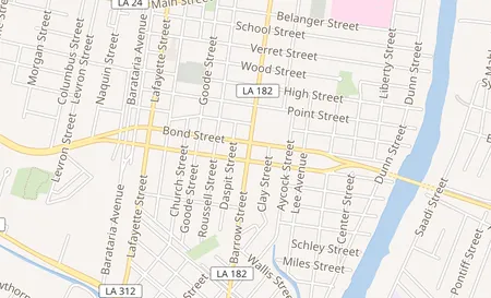 map of 1023 Barrow St Houma, LA 70360