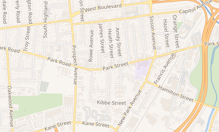 map of 1946 Park St Hartford, CT 06106