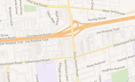 map of 711 Stony Point Rd # D-4 Santa Rosa, CA 95407