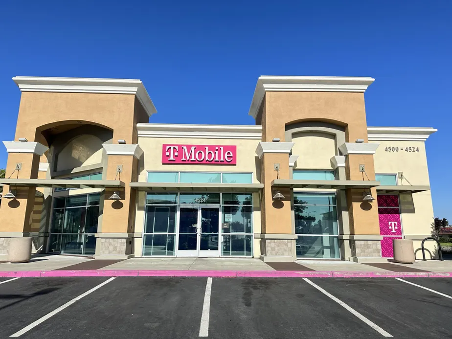 Exterior photo of T-Mobile Store at Century Blvd & Auto Center Dr, Pittsburg, CA