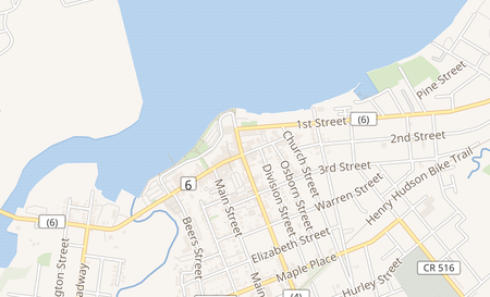 map of 5 E Front St Keyport, NJ 07735