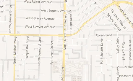 map of 1940 N. Decatur Blvd Suite 160 Las Vegas, NV 89108