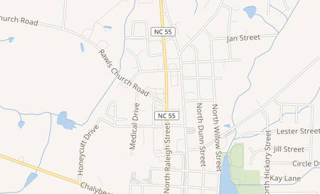 map of 511 N. Raleigh Street Angier, NC 27501