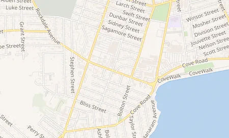 map of 95 Rockdale Ave New Bedford, MA 02740