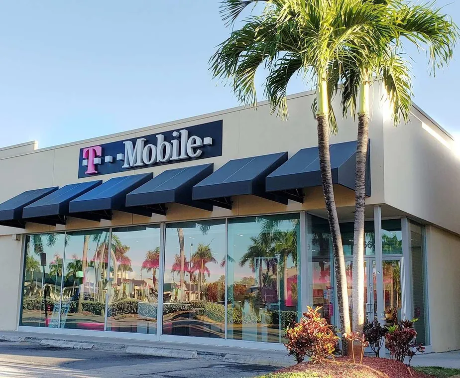 Exterior photo of T-Mobile store at W 49th St & W 8th Ave, Hialeah, FL