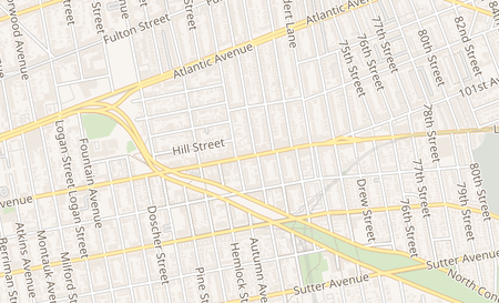 map of 1115 Liberty Ave Brooklyn, NY 11208