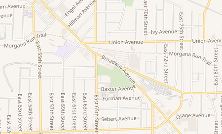 map of 6630 Broadway Ave Cleveland, OH 44105