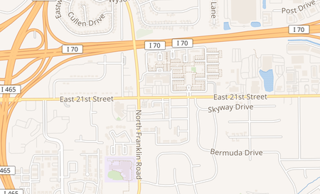 map of 8154 E 21st St Indianapolis, IN 46219