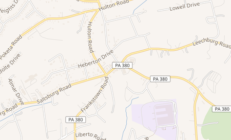 map of 6136 Saltsburg Rd Penn Hills, PA 15147