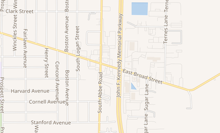 map of 1039 East Broad Street Elyria, OH 44035