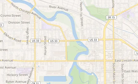 map of 428 West Pike Street Goshen, IN 46526