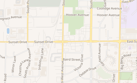 map of 448 Sunset Drive Waukesha, WI 53189