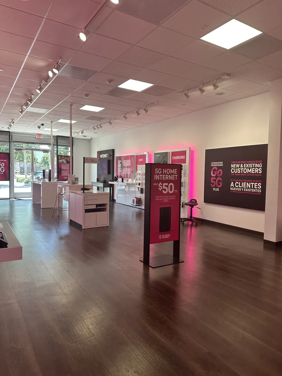 Interior photo of T-Mobile Store at Pacheco Center, Gilroy, CA