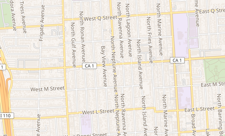 map of 602 W Pacific Coast Hwy Wilmington, CA 90744