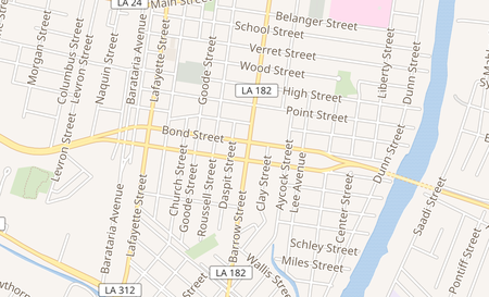 map of 1023 Barrow St Houma, LA 70360