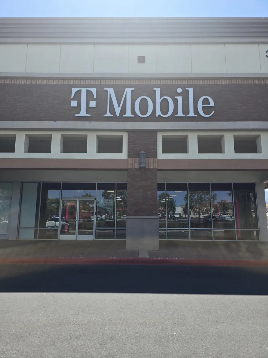  Exterior photo of T-Mobile Store at Grand Oaks & Cajalco Rd, Corona, CA 