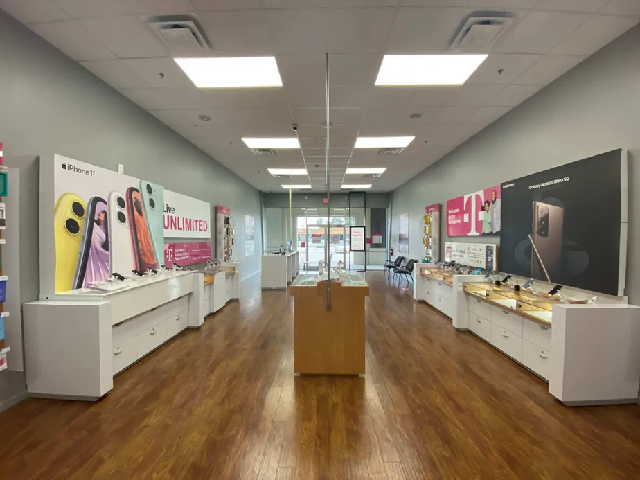 Interior photo of T-Mobile Store at Fm 1488 Rd & Conroe Huffsmith Rd, Magnolia, TX
