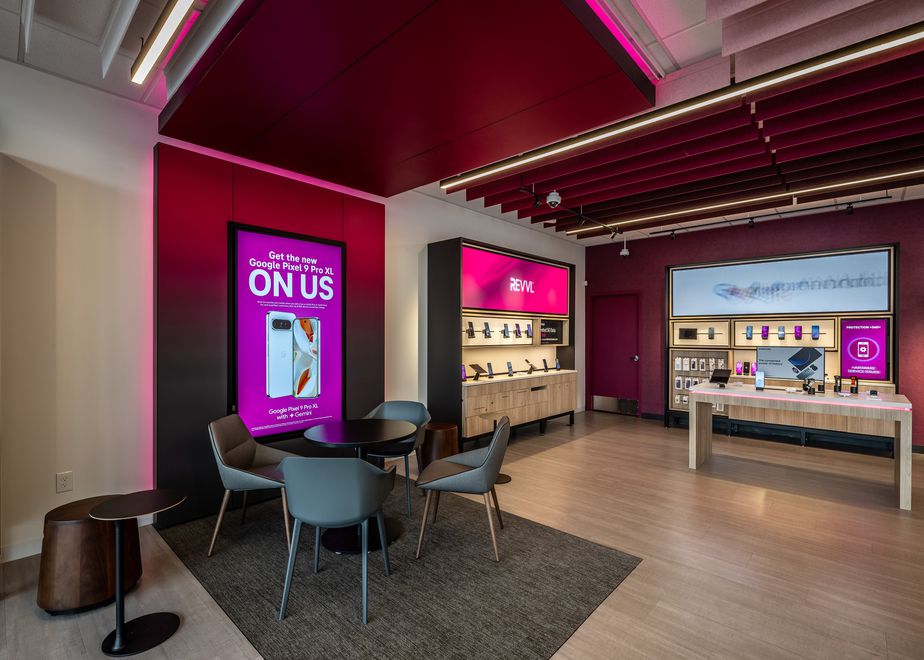 Interior photo of T-Mobile Store at 6th & Pearl, Tacoma, WA