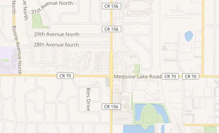 map of 2725 Winnetka Ave N New Hope, MN 55427