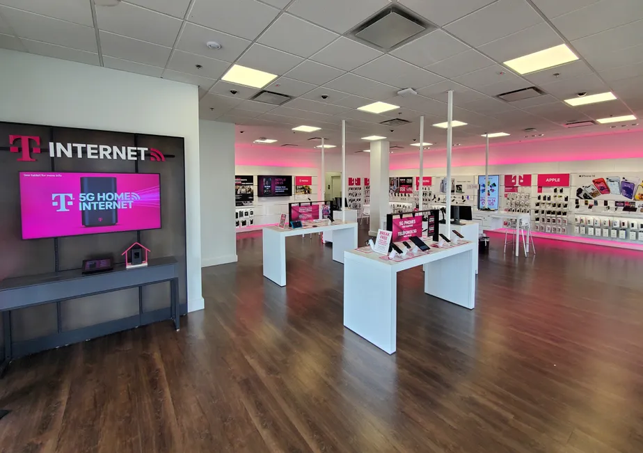 Interior photo of T-Mobile Store at Flint Village Plaza, Fall River, MA