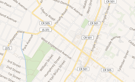 map of 50 W. Palisade Avenue Englewood, NJ 07631