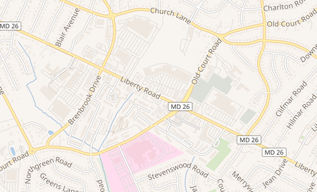 map of 8630 Liberty Rd Randallstown, MD 21133