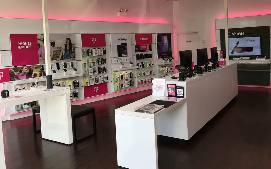 Interior photo of T-Mobile Store at E New York St & N Ohio St, Aurora, IL