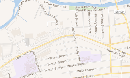 map of 434 Railroad Street Elizabethton, TN 37643