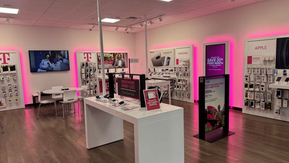 Interior photo of T-Mobile Store at Mission Village Center, San Juan Capistrano, CA