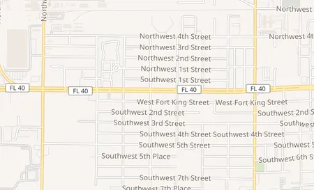 map of 2076 W Silver Springs Blvd Ocala, FL 34475